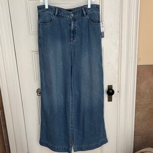 Talbots Denim Wide-Leg Jeans